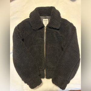 Garage Black Sherpa Teddy Coat